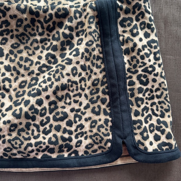 JoyLab Black and Leopard Print Athletic Skort High Rise Piped size Large - Picture 4 of 9